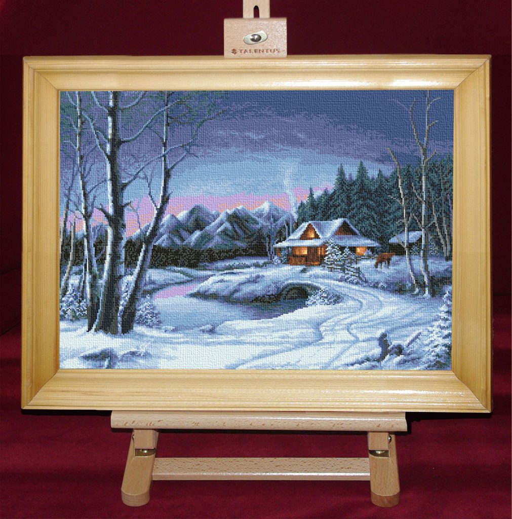 Iarna albastra - Set goblen cod produs: 6.76Culori: 25 Dimensiune: 22 x 30 cm