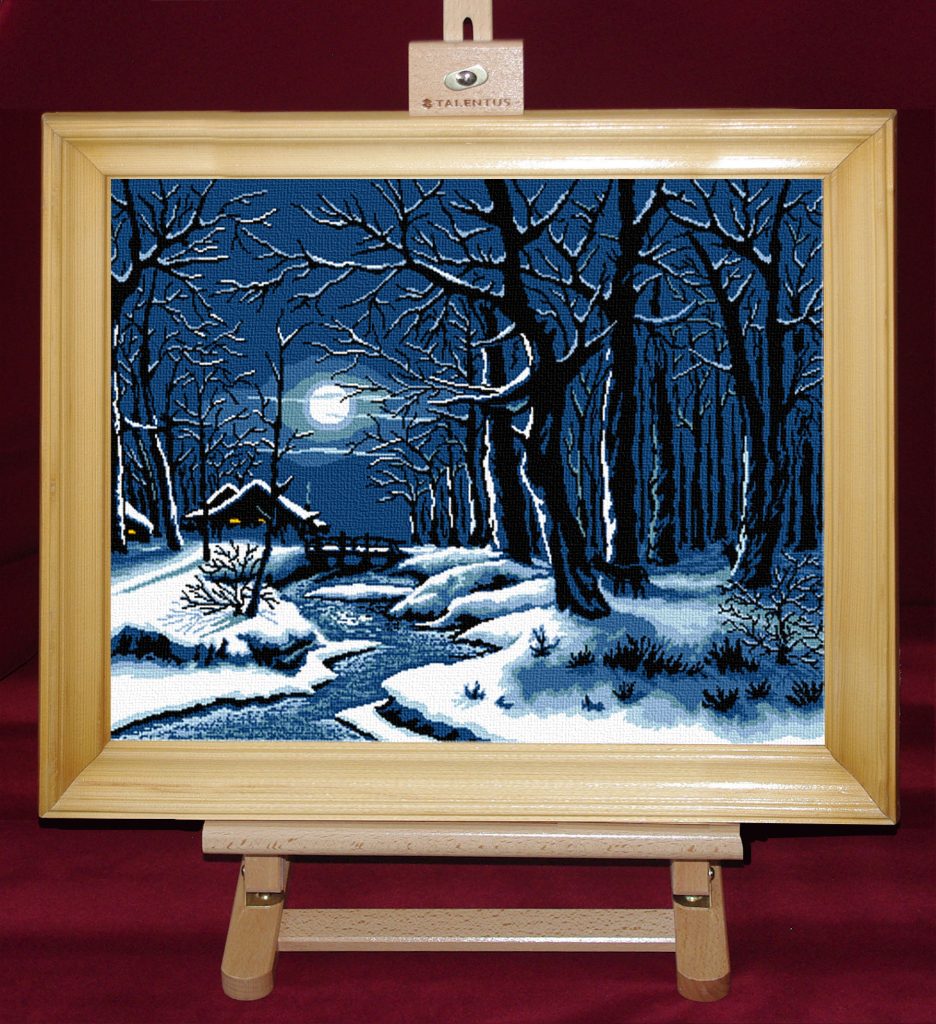 Noapte feerica albastru)Set goblen cod produs: 6.78 Culori: 8 Dimensiune: 30 x 40 cm