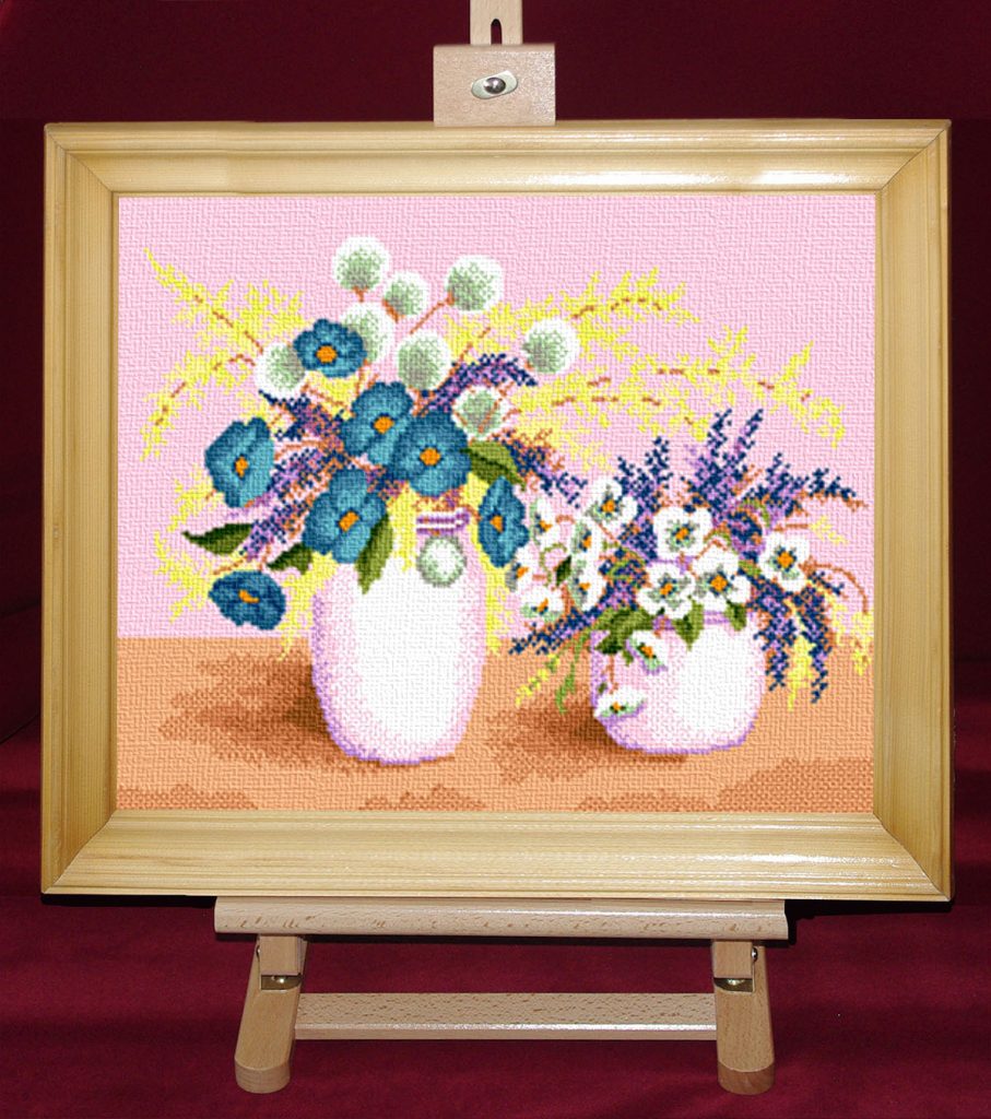 Albastrele - Set goblen cod produs: 7.07Culori: 20 Dimensiune: 16 x 20 cm