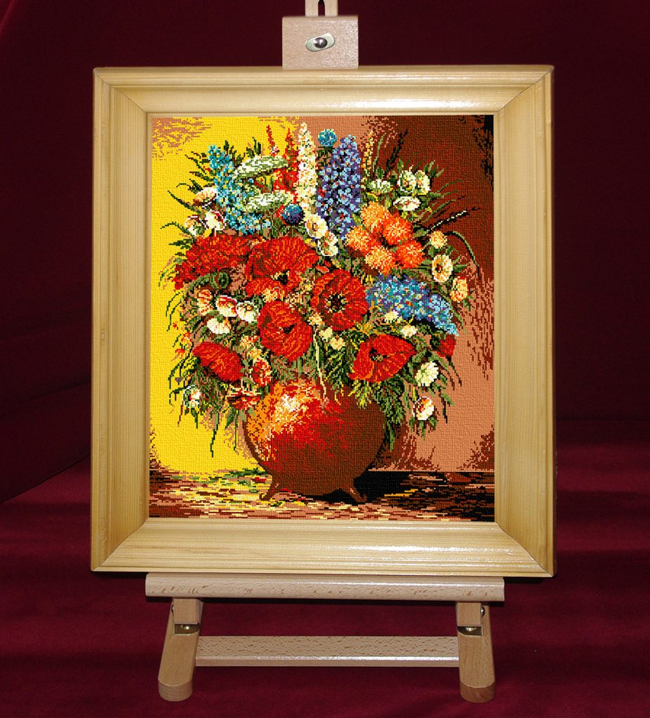 Simfonie cu flori de camp - Set goblen cod produs: 7.09Culori: 20 Dimensiune: 24 x 28 cm