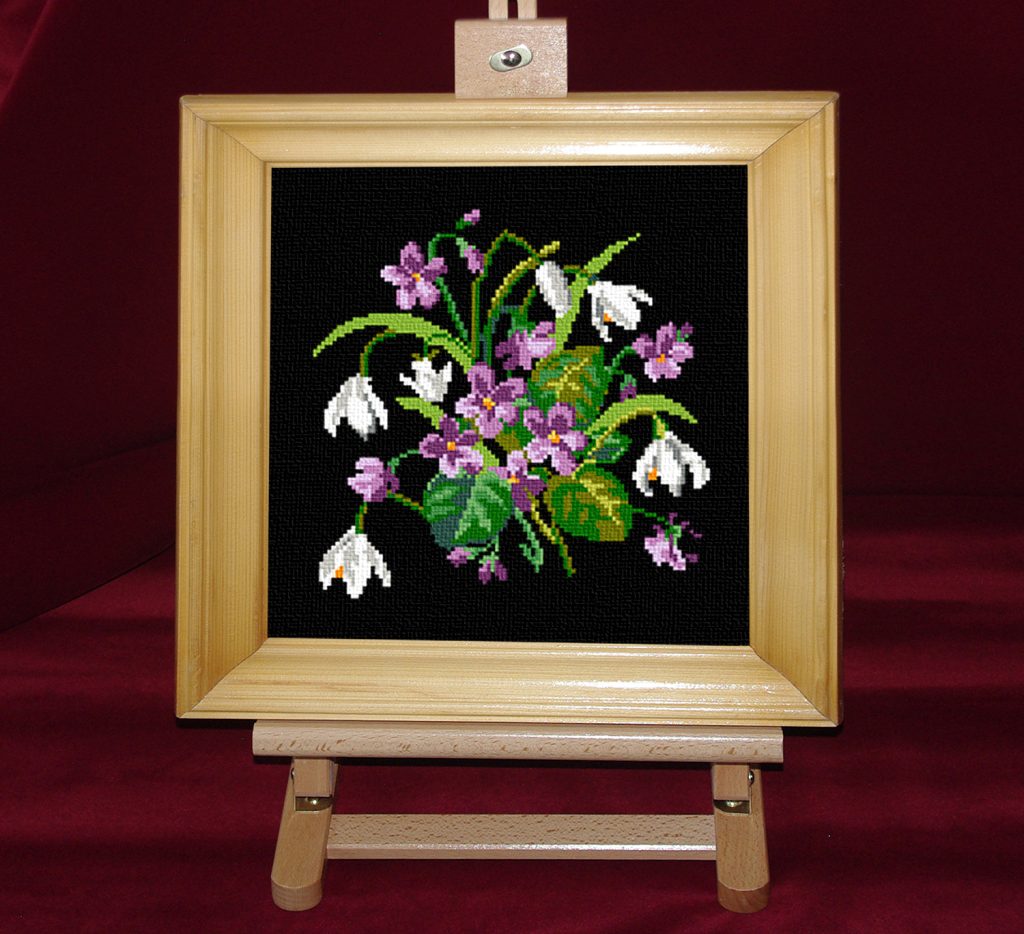 Ghiocei - Set goblen cod produs: 7.38Culori: 16 Dimensiune: 12 x 12 cm