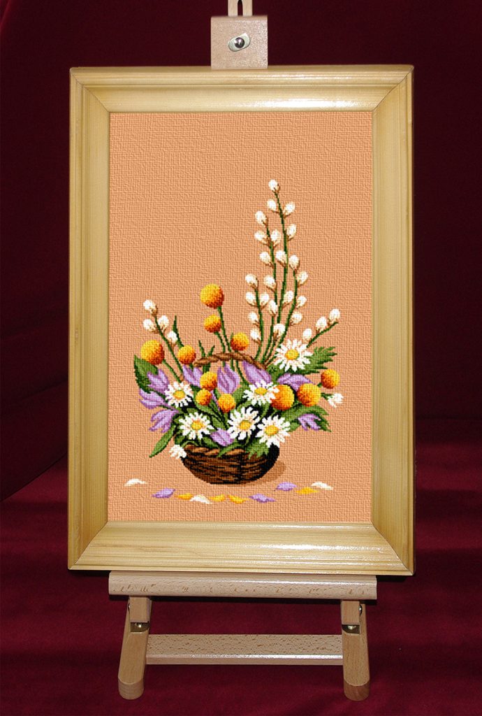 Ikebana cu branduse - Set goblen cod produs: 7.42Culori: 19 Dimensiune: 20 x 32 cm