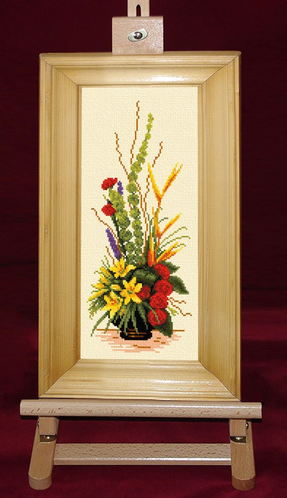 Ikebana cu flori exotice - Set goblen cod produs: 7.94Culori: 19 Dimensiune: 8 x 18 cm