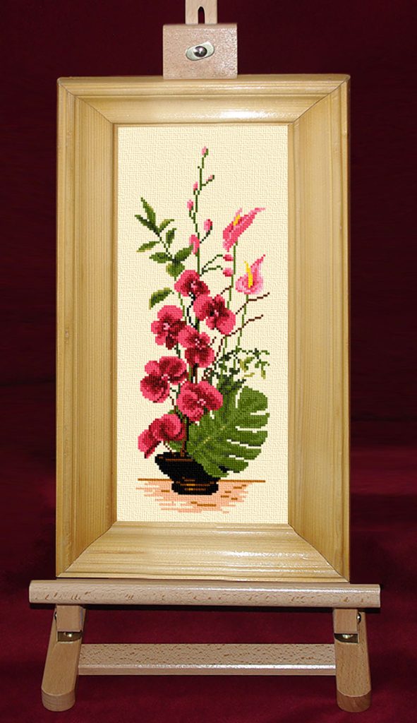 Ikebana cu orhidee - Set goblen cod produs: 7.95Culori: 17 Dimensiune: 8 x 18 cm