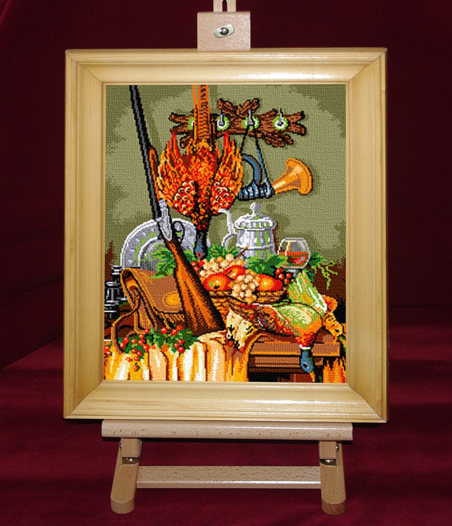 Trofee de vanatoare - Set goblen cod produs: 8.01Culori: 23 Dimensiune: 19 x 24 cm