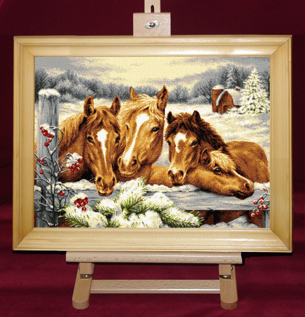 Iarna cailor - Set goblen cod produs: 8.47Culori: 25 Dimensiune: 22 x 30 cm