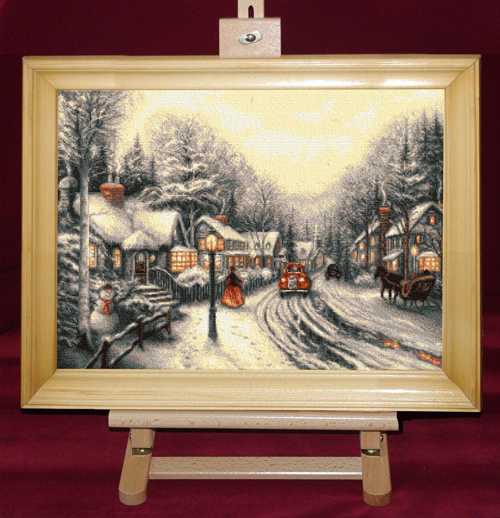 Seara alba - Set goblen cod produs: 8.50Culori: 20 Dimensiune: 22 x 30 cm