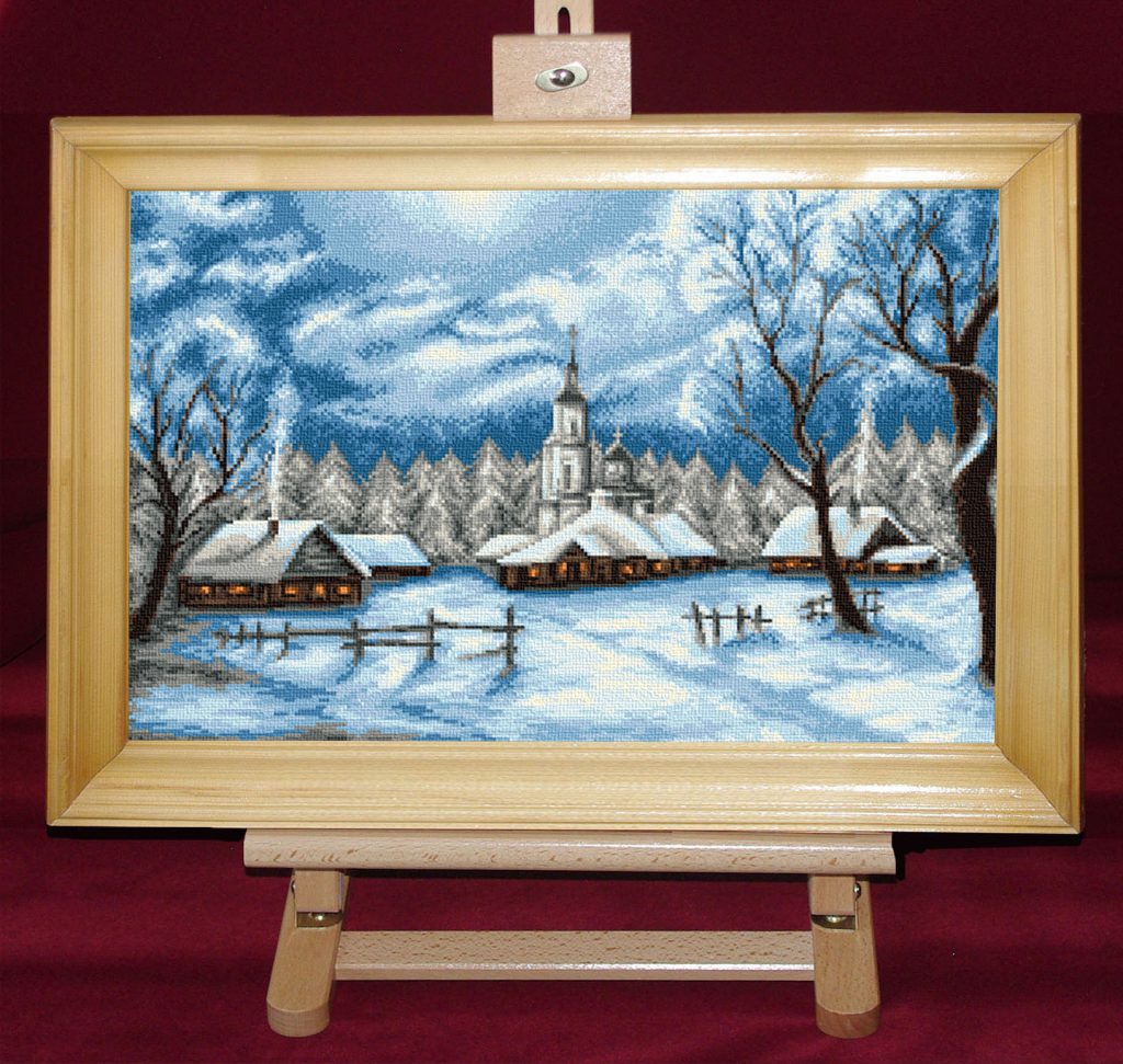 Noapte albastra -Set goblen cod produs: 8.52Culori: 19 Dimensiune: 16 x 25 cm