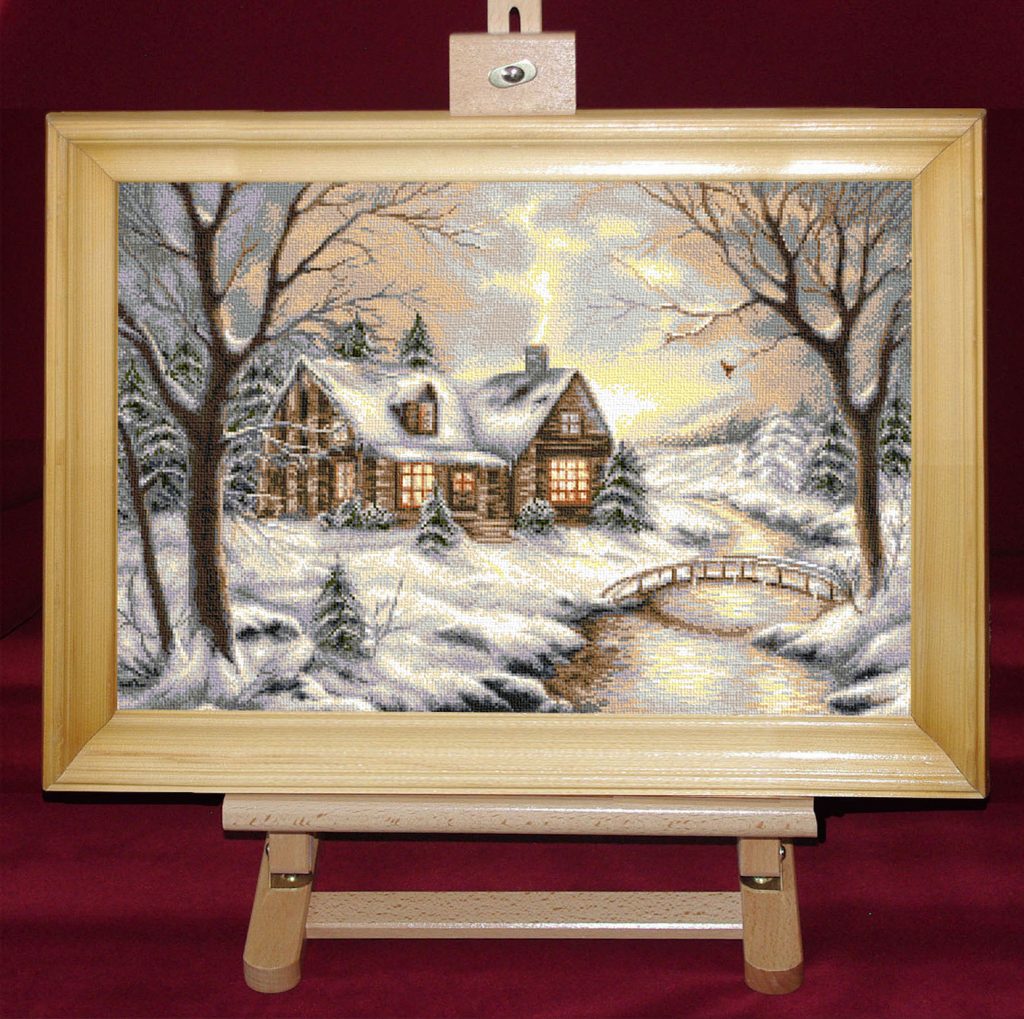 Iarna de argint - Set goblen cod produs: 8.56Culori: 21 Dimensiune: 20 x 30 cm