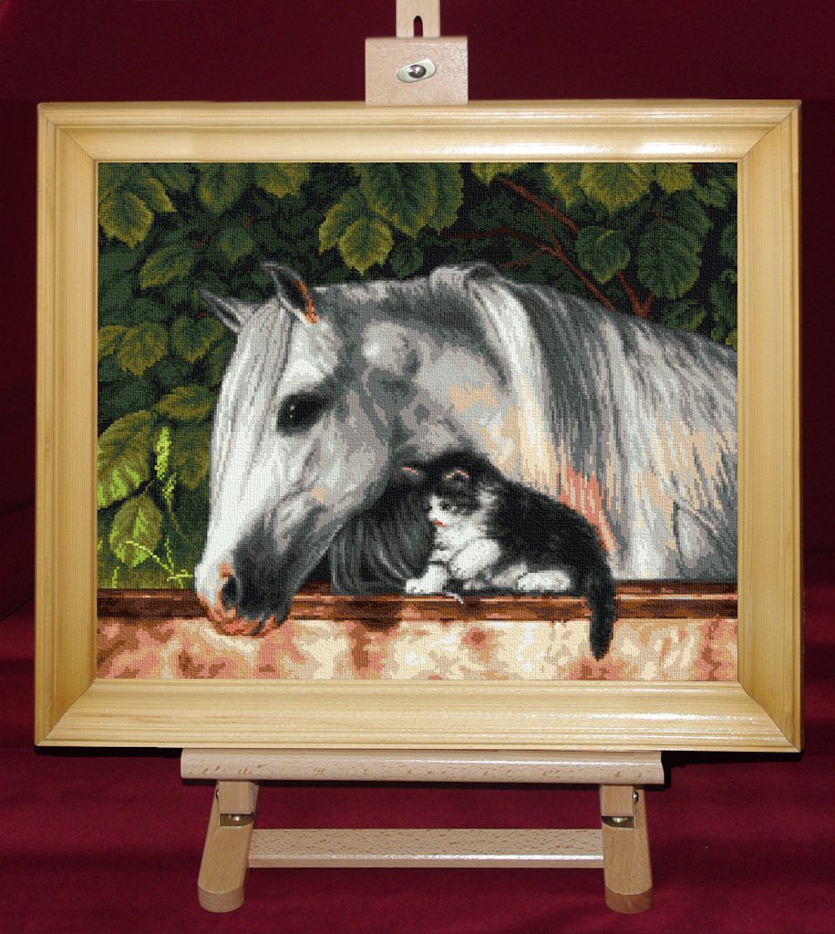 Prietenie inocenta - Set goblen cod produs: 8.61Culori: 28 Dimensiune: 22 x 27 cm