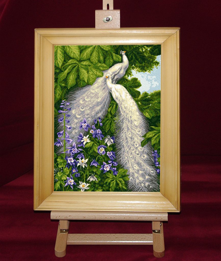 Raiul cu pauni - Set goblen cod produs: 8.62Culori: 23 Dimensiune: 25 x 35 cm