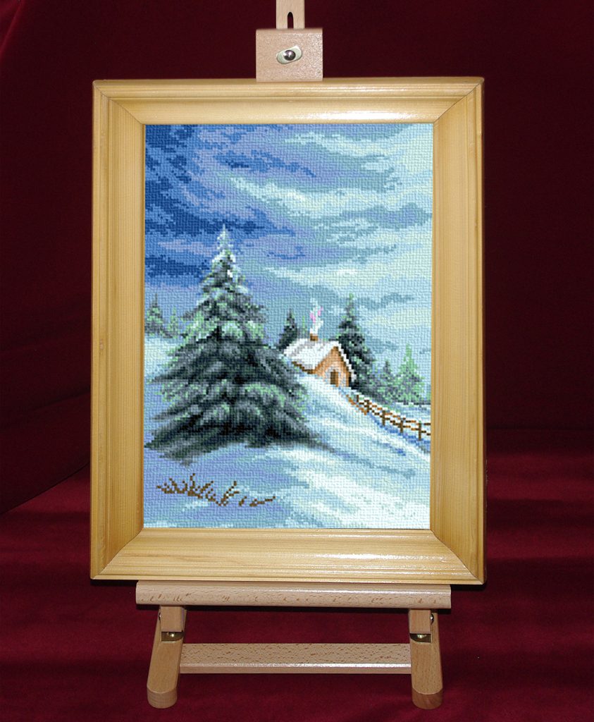 Iarna pe inserat - Set goblen cod produs: 8.87Culori: 20 Dimensiune: 11 x 16 cm