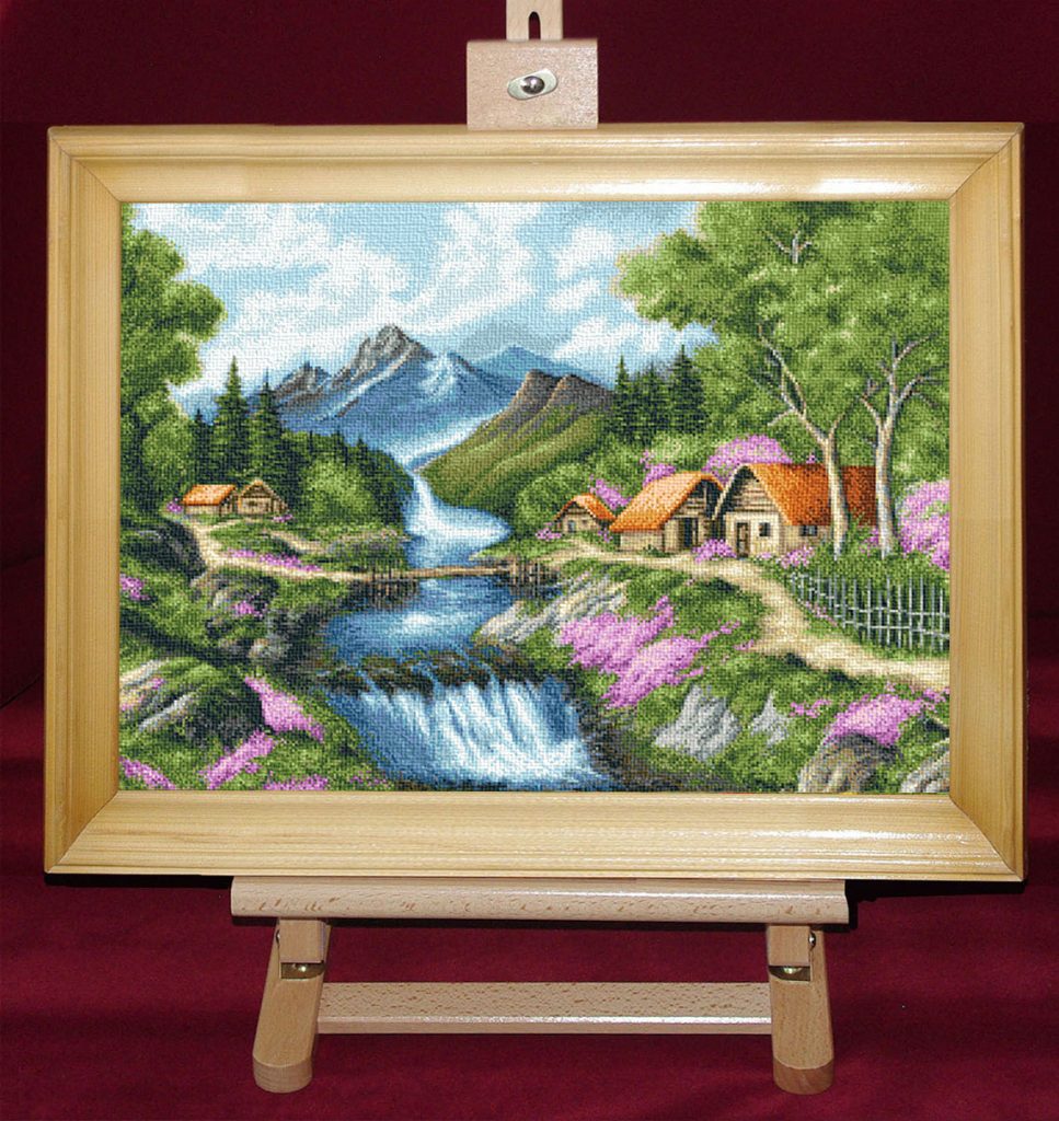 Taramul primaverii - Set de goblen cod produs: 8.90Culori: 37 Dimensiune: 22 x 30 cm