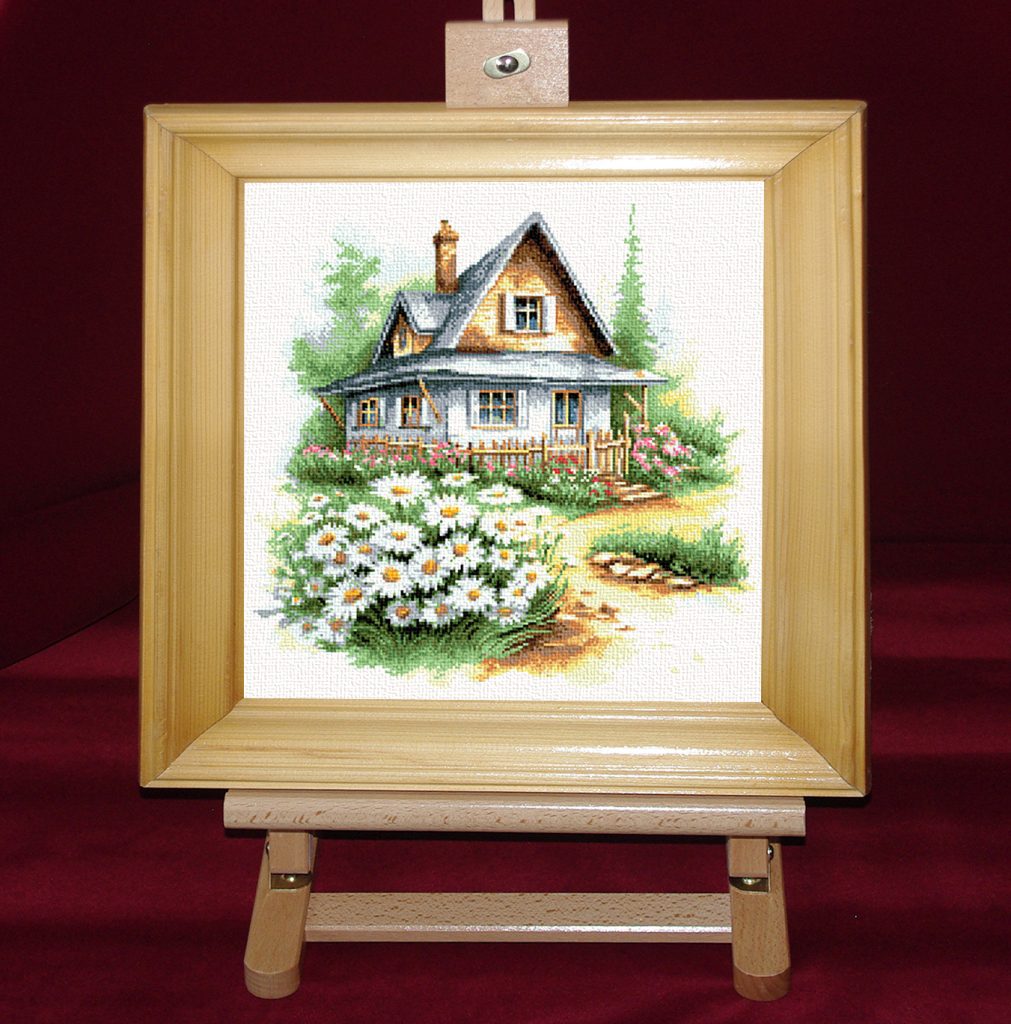 Casuta cu margarete - Set goblen cod produs: 8.95Culori: 24 Dimensiune: 20 x 20 cm