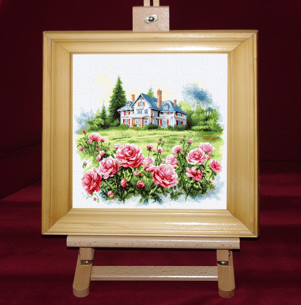 Conacul cu trandafiri - Set goblen cod produs: 8.98Culori: 25 Dimensiune: 20 x 20 cm