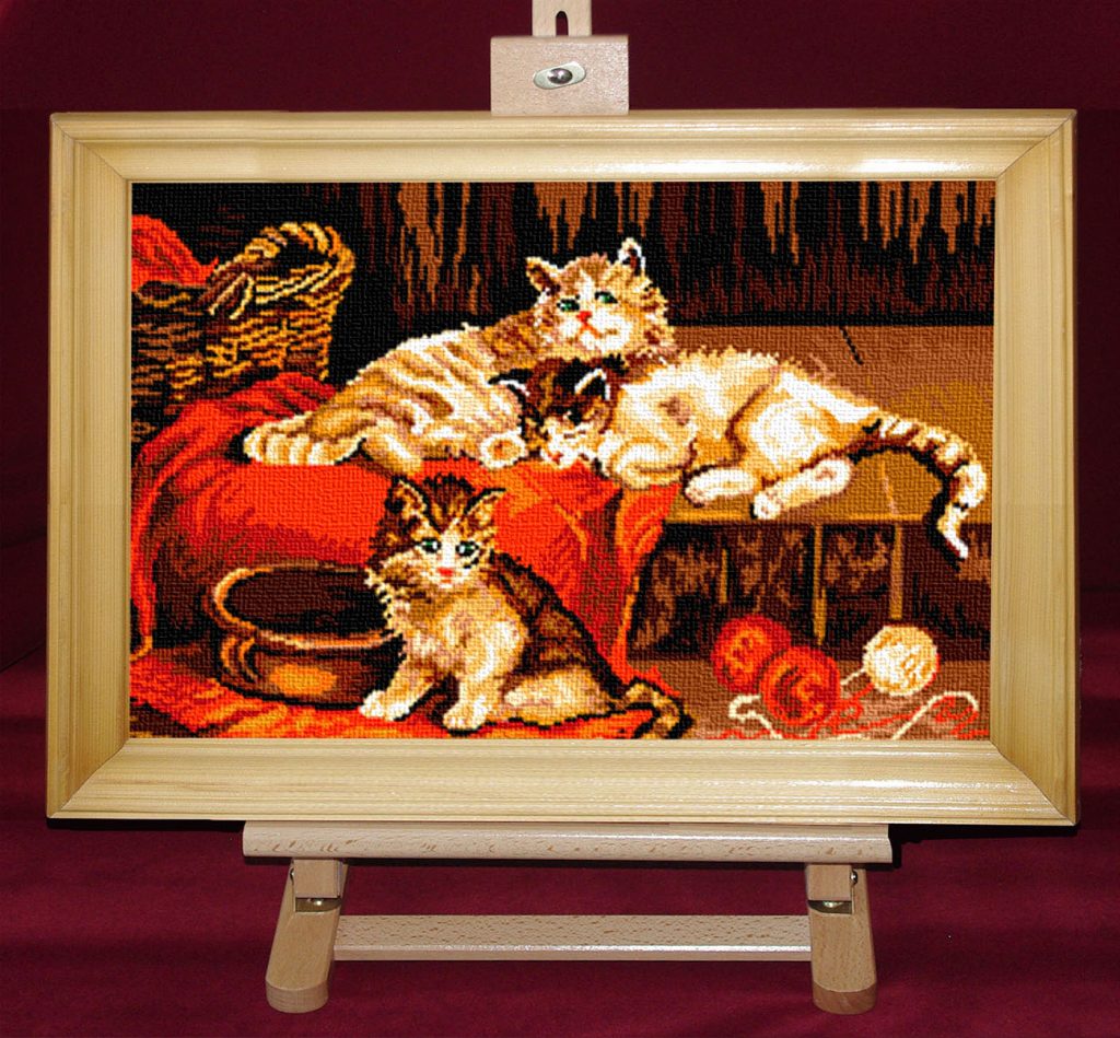 Leagan de pisici - Set goblen cod produs: 10.01Culori: 18
Dimensiune: 15 x 23 cm
