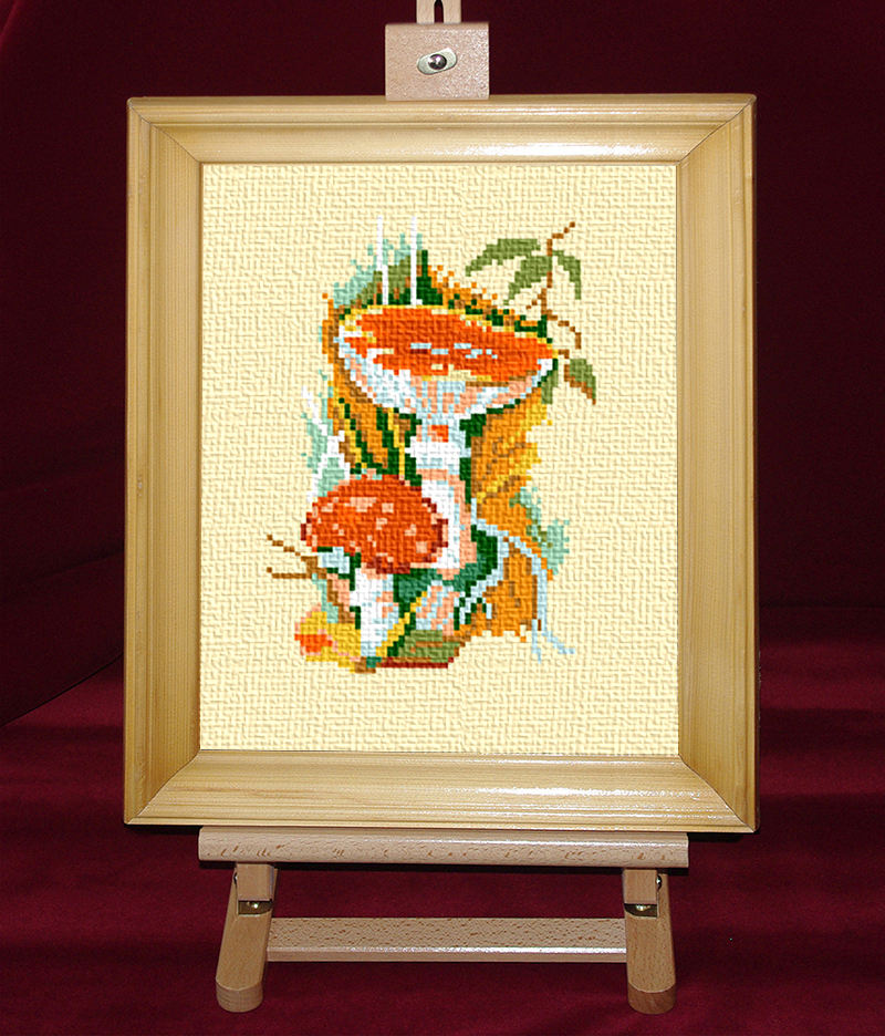 Ciuperci 8 - Set goblen cod produs: 10.42Culori: 15 Dimensiune: 9 x 11 cm