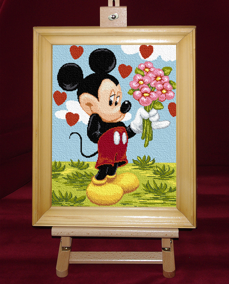 Mickey Mouse - Set goblen cod produs: 10.78Culori: 21 Dimensiune: 19 x 25 cm