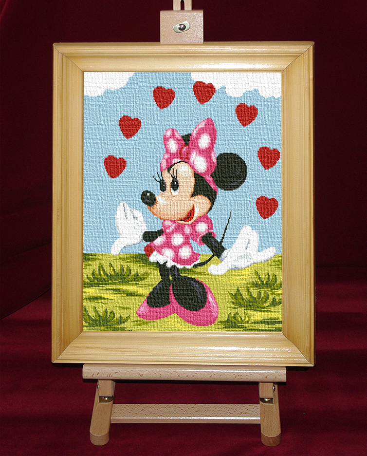 Minnie Mouse - Set goblen cod produs: 10.79Culori: 21 Dimensiune: 19 x 25 cm