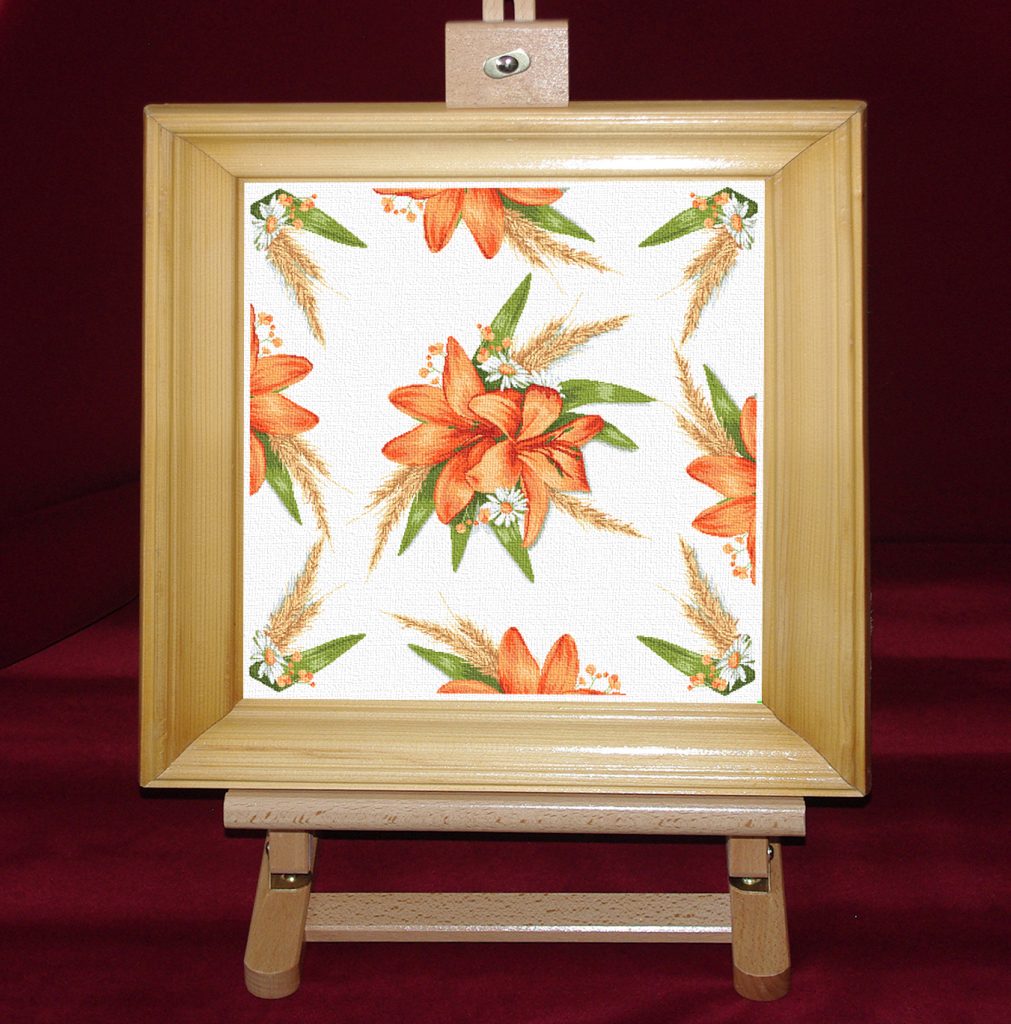 Florile verii - deco Set goblen cod produs: 10.85Indicat pentru fetele de perna decorative Culori: 16 Dimensiune: 41 x 41 cm