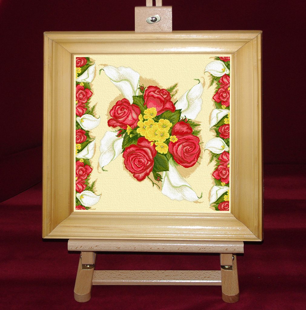 Roze si cale - deco - Set goblen cod produs: 10.86Indicat pentru fetele de perna decorative Culori: 21 Dimensiune: 41 x 41 cm