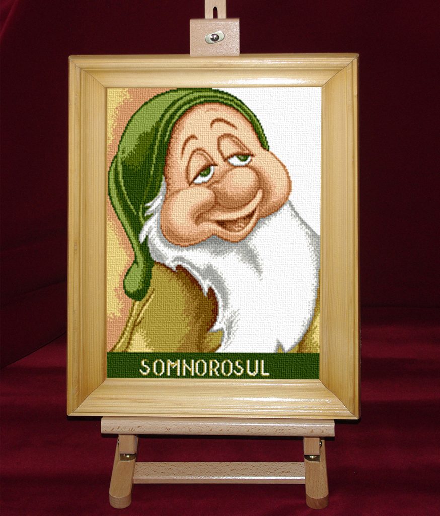 Somnorosul - Set goblen cod produs: 10.97Culori: 17 Dimensiune: 15 x 20 cm