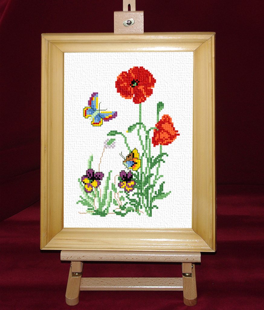 Vara cu fluture albastru - Set goblen cod produs: 11.06 - 3706/100Culori: 15 Dimensiune: 16 x 22 cm