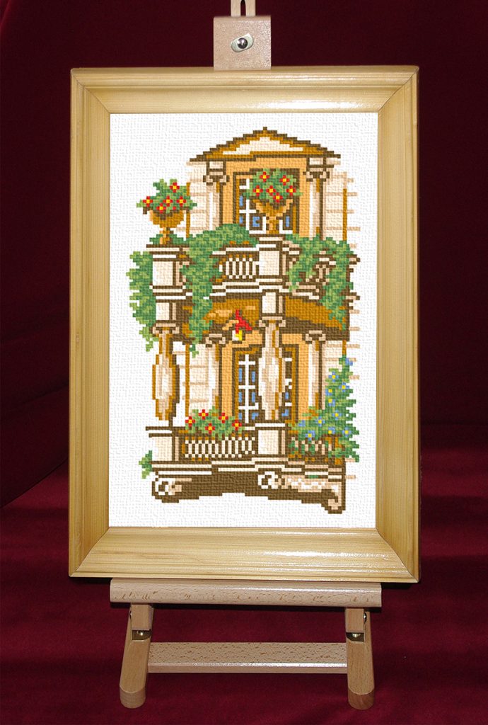 Balconul meu, toamna - Set goblen cod produs: 11.07 - 3706/100Culori: 11 Dimensiune: 16 x 24 cm