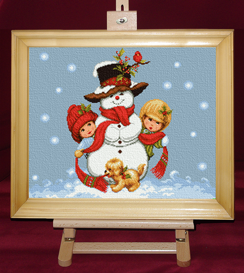Prietenii iernii - Set goblen cod produs: 11.26Culori: 21 Dimensiune: 19 x 23 cm
